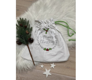 ADVENTSKALENDER 23. Dezember - Stickdatei - Merry Christmas Mistel Kranz